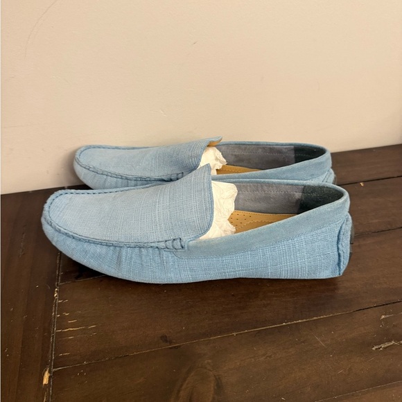 Nordstrom Men’s Light Blue Textured Loafers Slip On Driving Shoes Size 11.5 M main image 6